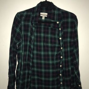 J Crew Plaid Buttondown
